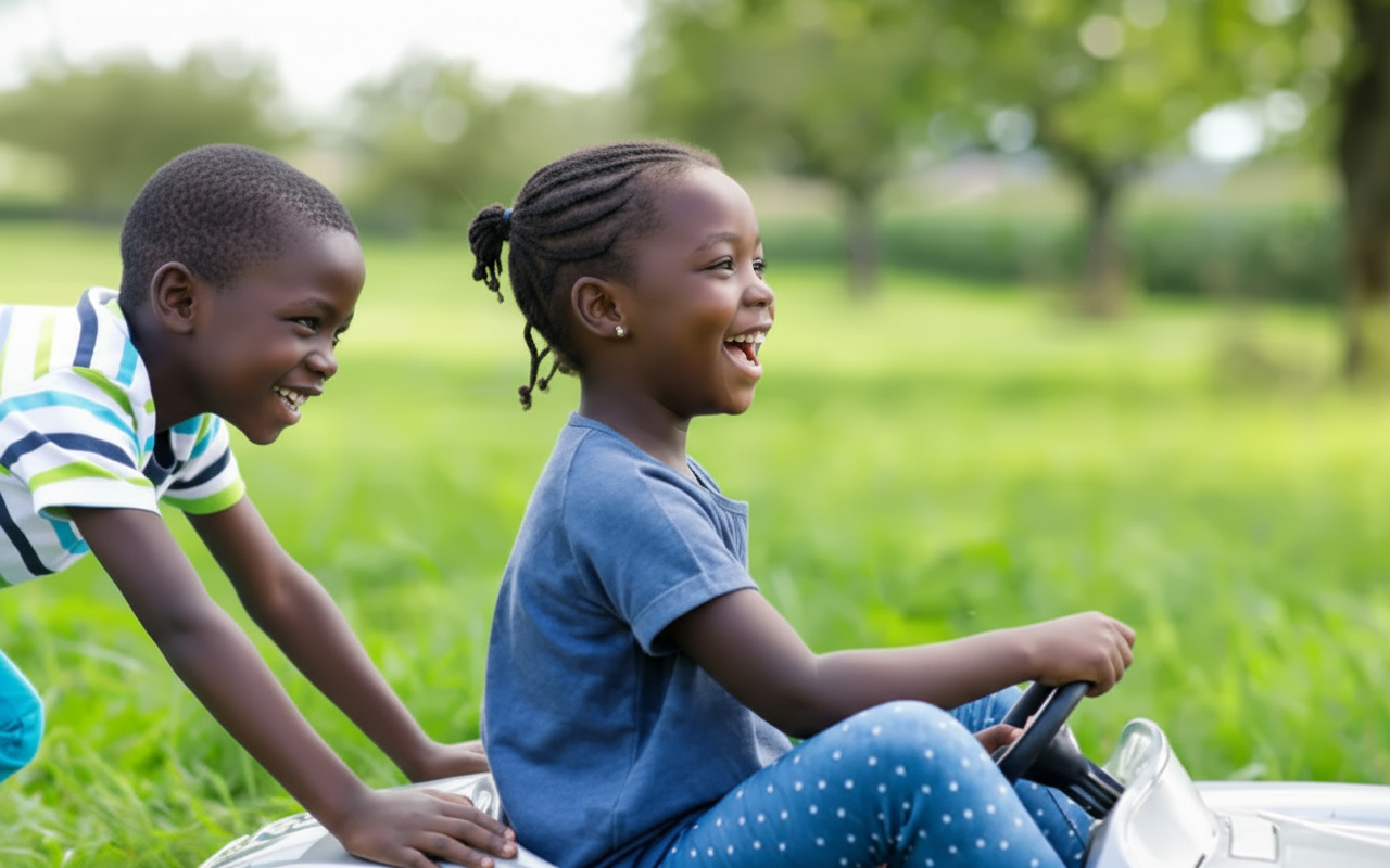 Enfants apprenant la sécurité routière